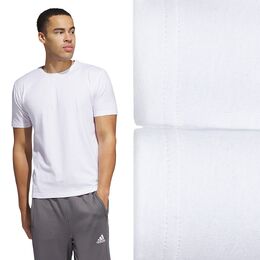 Adidas: Белая футболка 