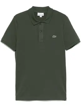 Lacoste: Зелёное поло 