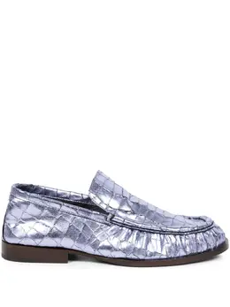 DRIES VAN NOTEN: Фиолетовые лоферы 