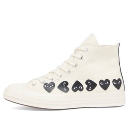 Comme Des Garçons Play: Бежевые кеды  Heart