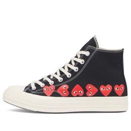 Comme Des Garçons Play: Чёрные кеды  Heart