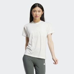 Adidas: Белая футболка 