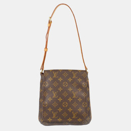 Louis Vuitton: Коричневая сумка  Musette