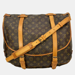 Louis Vuitton: Коричневая сумка 