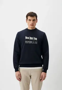 Tommy Hilfiger: Синий свитшот 