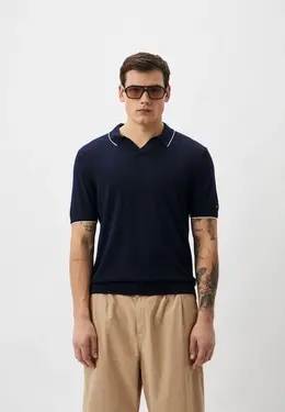 Tommy Hilfiger: Синее поло 