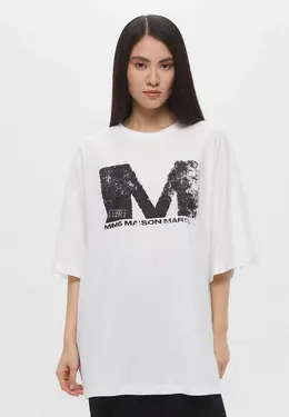 MM6 Maison Margiela: Белая футболка 