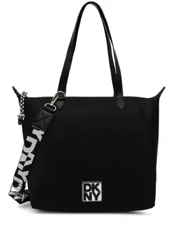 DKNY: Чёрная сумка-шоппер 