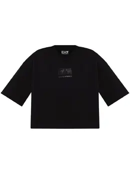 Ea7 Emporio Armani: Чёрная футболка 