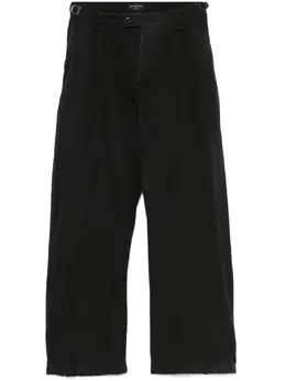 Balenciaga: Чёрные брюки 