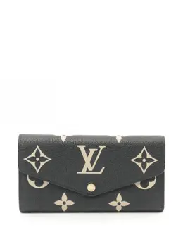 Louis Vuitton Pre-Owned: Чёрный кошелёк 