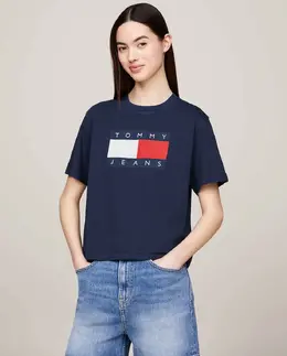 Tommy Jeans: Тёмная футболка 