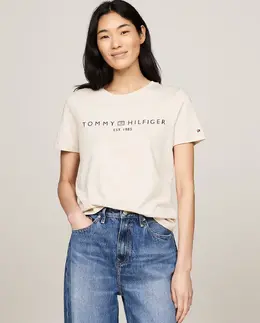 Tommy Hilfiger: Бежевая футболка 