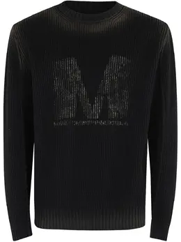 MM6 Maison Margiela: Чёрный свитер 