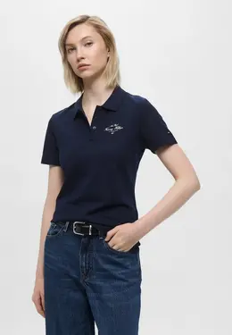 Tommy Hilfiger: Синее поло 