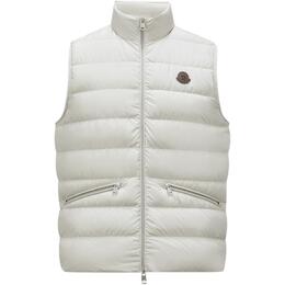 Moncler: Белый жилет 