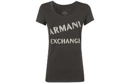 Armani Exchange: Коричневая футболка 