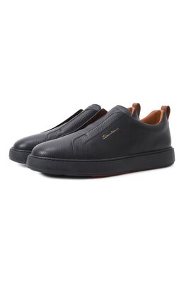 Santoni: Чёрные кеды 