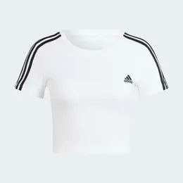 adidas: Белая футболка 