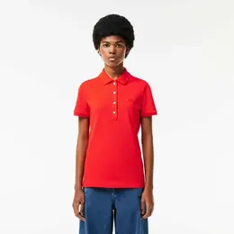 LACOSTE: Красное поло 