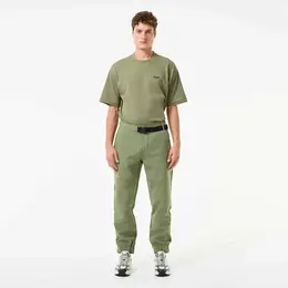 LACOSTE: Брюки цвета хаки 