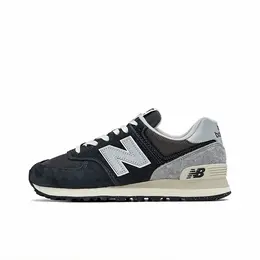 New Balance: Синие кроссовки  574