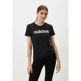 adidas: Чёрная футболка 