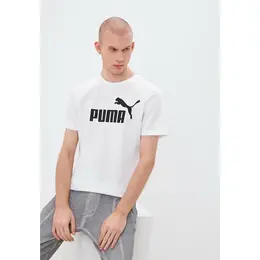 PUMA: Белая футболка  Ess