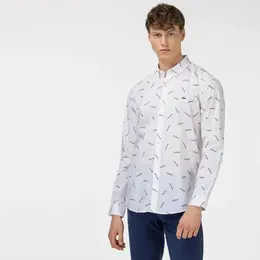 LACOSTE: Белая рубашка 