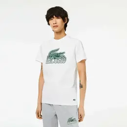 LACOSTE: Белая футболка 