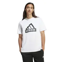 adidas: Белая футболка 