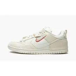 NIKE: Белые кеды  Dunk Low Disrupt