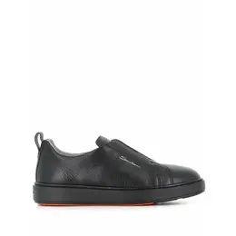 Santoni: Чёрные кроссовки 