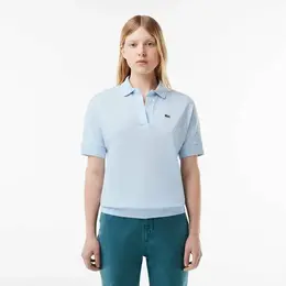 LACOSTE: Голубое поло 