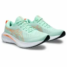 ASICS: Зелёные кроссовки 