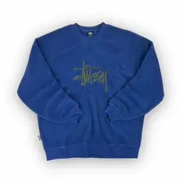 Stussy: Голубой свитшот 