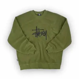 Stussy: Зелёный свитшот 