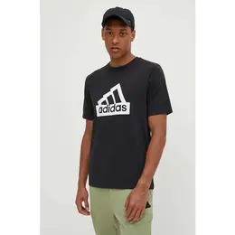 adidas: Чёрная футболка  Essentials