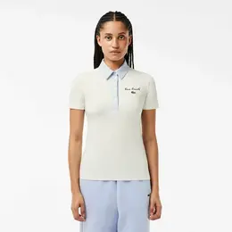 LACOSTE: Голубое поло 