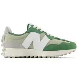 New Balance: Зелёные кроссовки  327