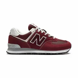 New Balance: Бордовые кроссовки  574