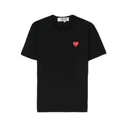 Comme des Garcons PLAY: Чёрная футболка 