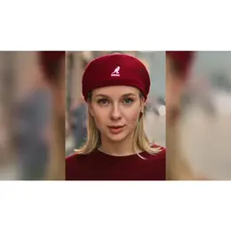 KANGOL: Бордовая шапка 