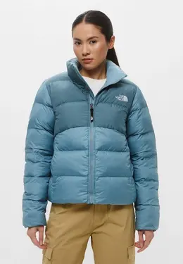 The North Face: Голубой пуховик 