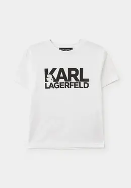 Karl Lagerfeld Kids: Белая футболка 