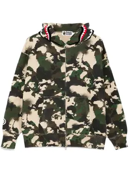A BATHING APE®: Зелёная толстовка 