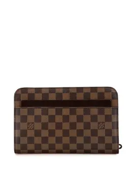Louis Vuitton Pre-Owned: Коричневый клатч 