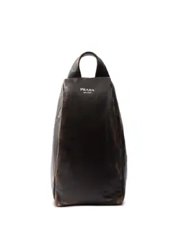 Prada: Коричневый рюкзак 