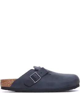 Birkenstock: Синие сабо  Boston