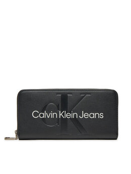 Calvin Klein Jeans: Чёрный кошелёк 